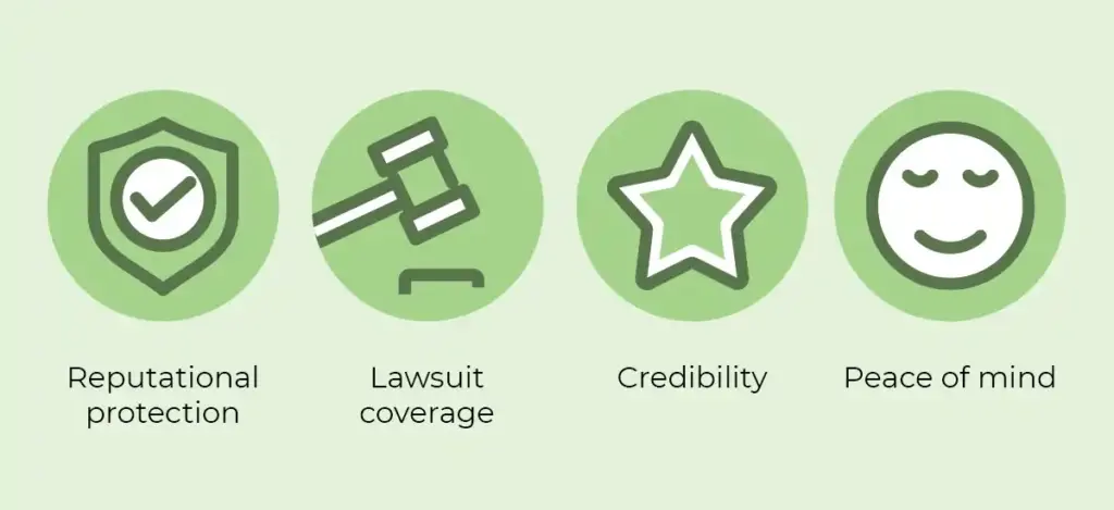 E&O benefits outlined below.